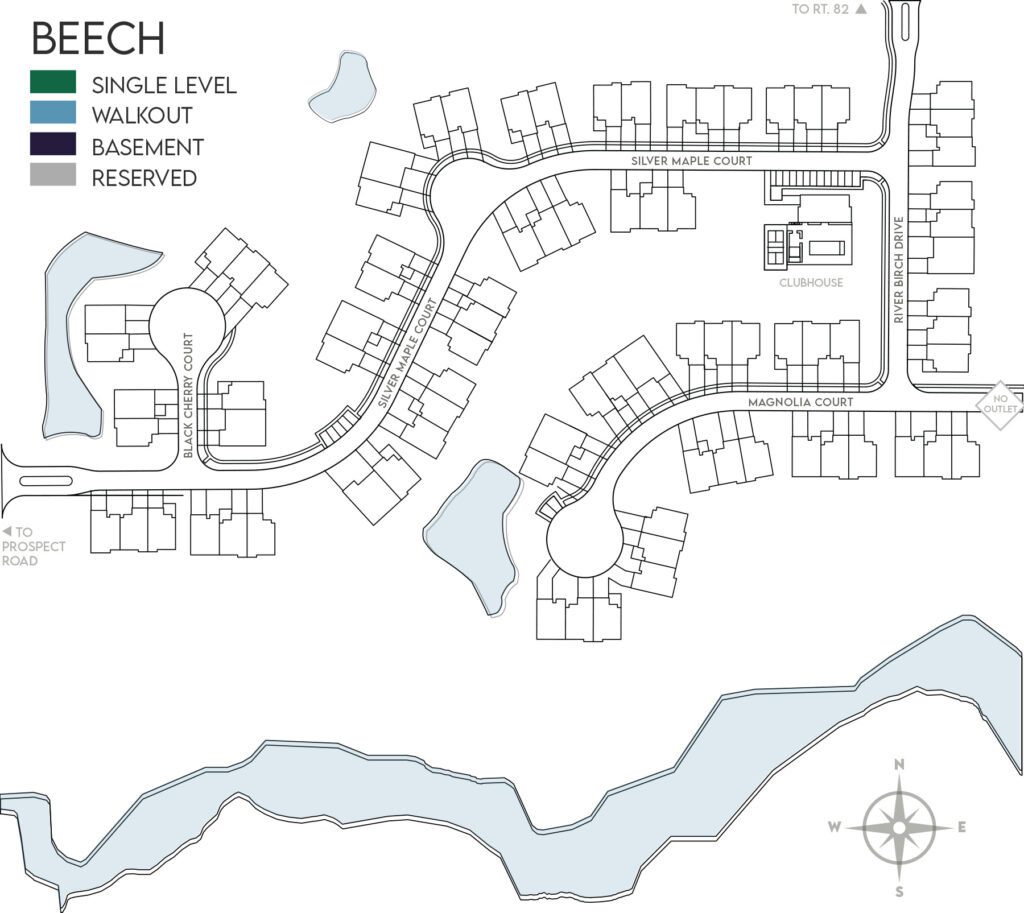 Camden Woods Map Highlighting Beech Units