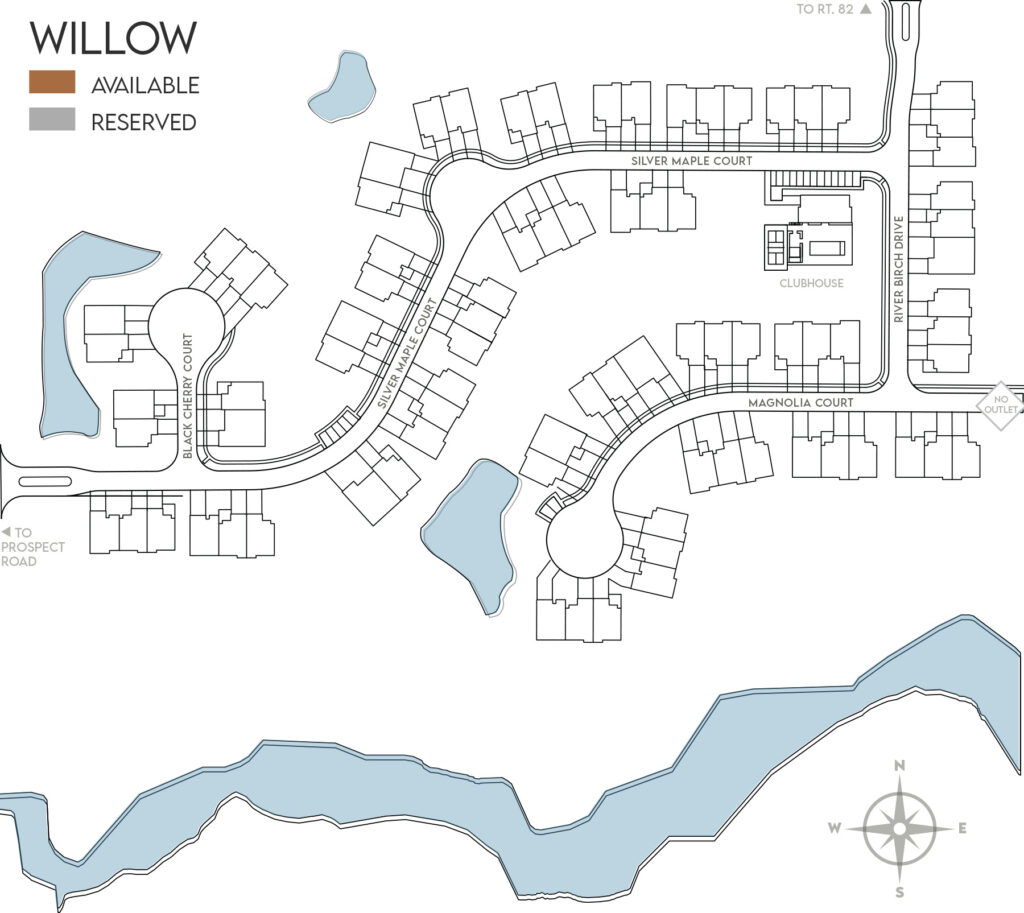 Camden Woods Map Highlighting Willow Units