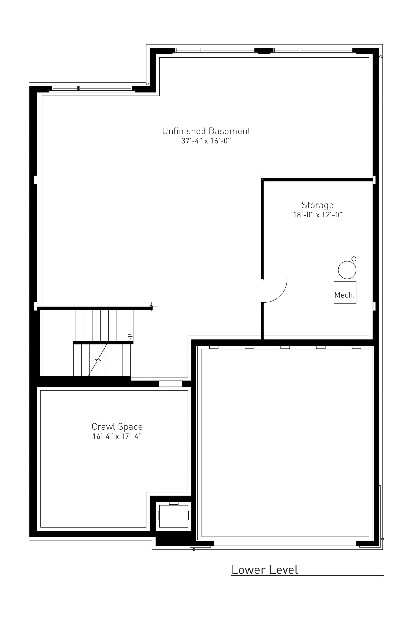 Beech Basement Layout Lower Level Floor Plan