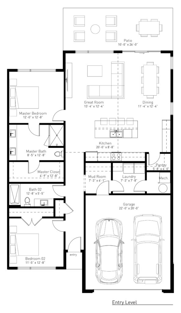 Beech Single Level Layout Floor Plan