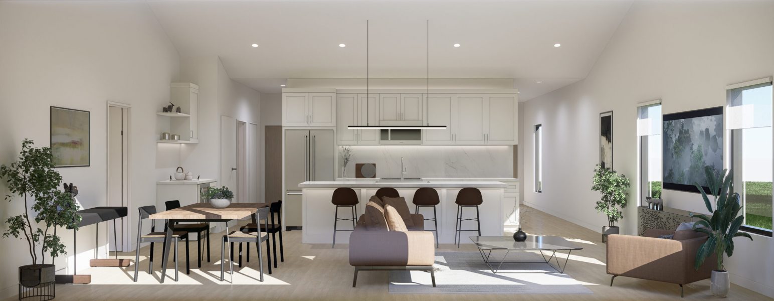 Pawpaw Layout Kitchen Island View Zoomed Out