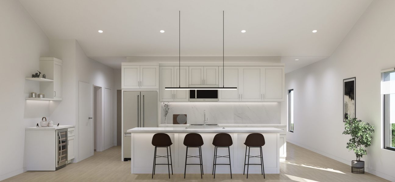 Pawpaw Layout Kitchen Island View