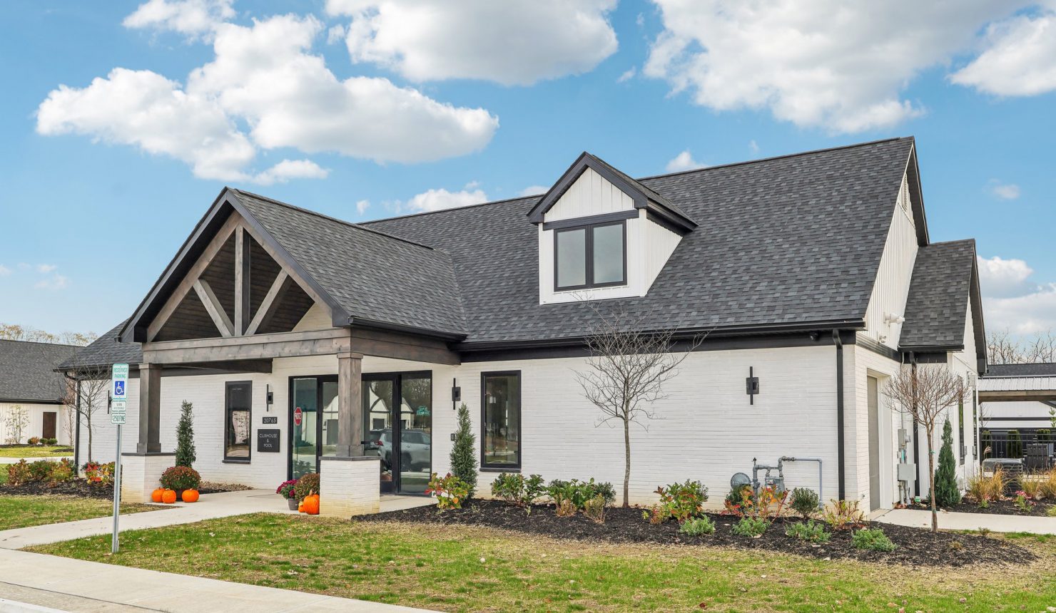 Club House - Building Exterior with covered entrance