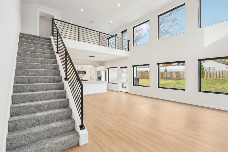 Willow Unit Main Living Area, View As You Go Up the Staircase to the Loft