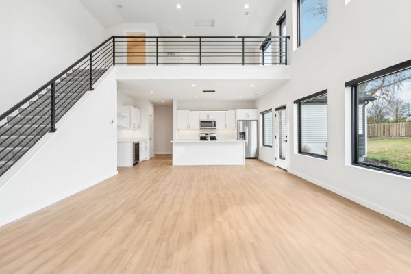 Willow Unit Main Living Area, Looking Toward the Kitchen and Loft