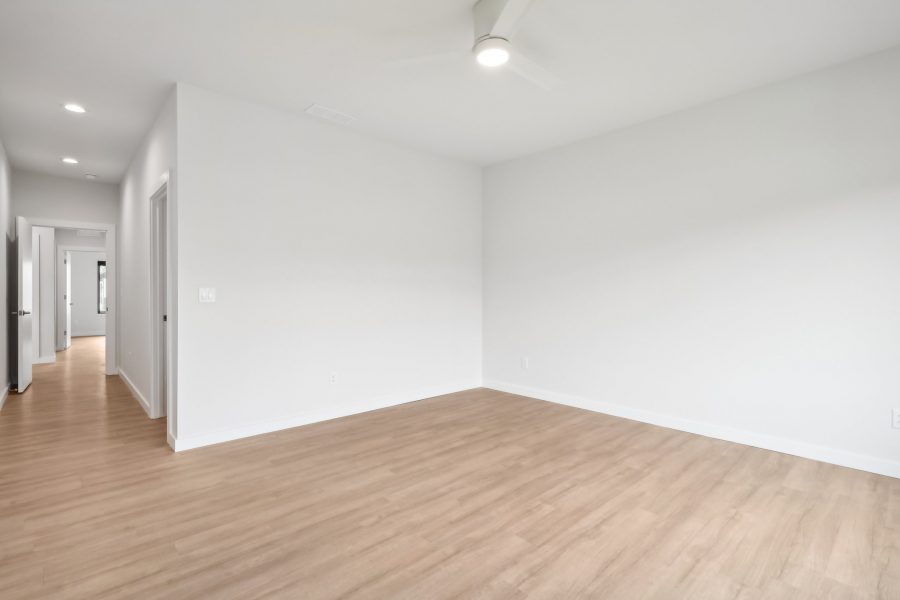 Willow Unit Bedroom Showing Closet and Hallway