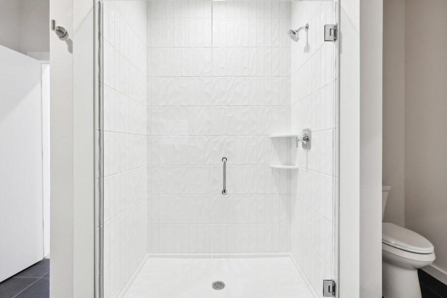 Walk-In Shower in Willow Unit Bathroom