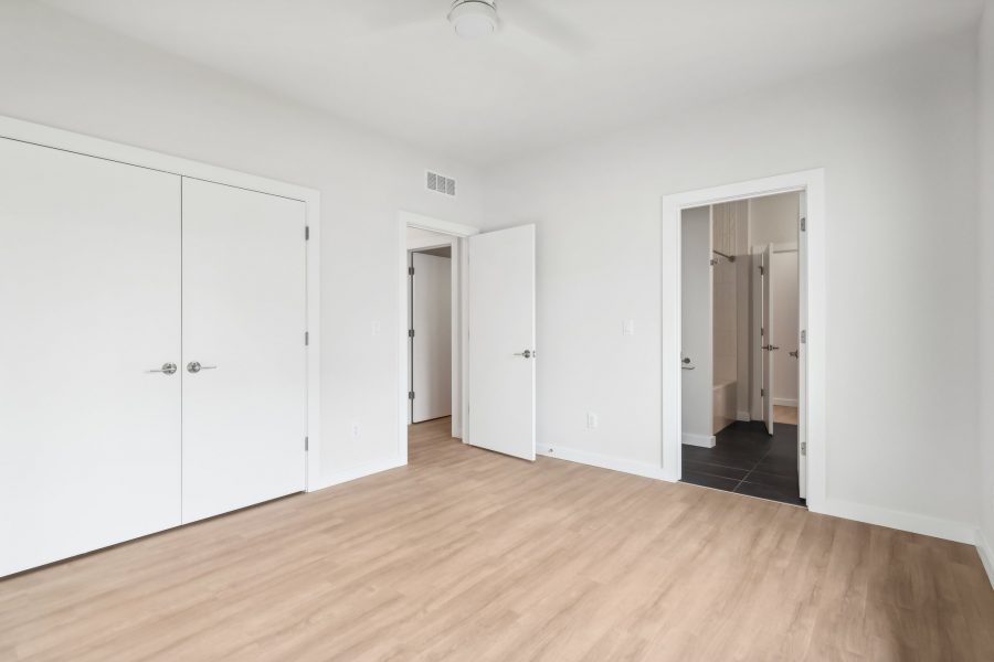 Willow Unit Bedroom 2, Looking Toward Hallwall and Closet
